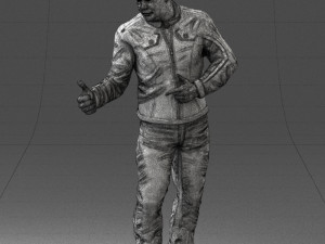 man in charisma pose 0096 3D Model