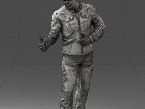man in charisma pose 0096 3D Model