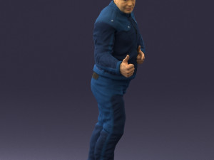 man in charisma pose 0096 3d print ready 3D Print Model