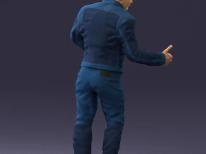 000430 Casual Male Character Thumbs Up Pose 3D Scan 3dp 3D Print Model