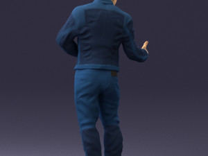 man in charisma pose 0096 3d print ready 3D Print Model