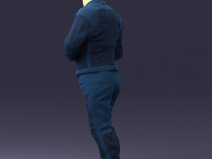 man in charisma pose 0096 3d print ready 3D Print Model
