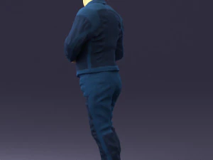 000430 Casual Male Character Thumbs Up Pose 3D Scan 3dp 3D Print Model