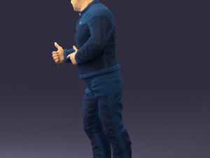 man in charisma pose 0096 3d print ready 3D Print Model