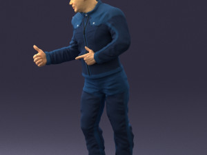 man in charisma pose 0096 3d print ready 3D Print Model