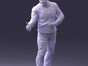 man in charisma pose 0096 3d print ready 3D Print Model