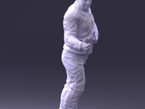 man in charisma pose 0096 3d print ready 3D Print Model
