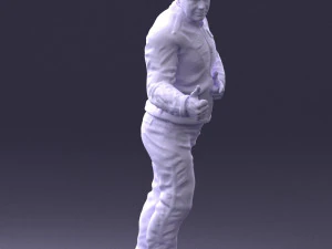 000430 Casual Male Character Thumbs Up Pose 3D Scan 3dp 3D Print Model