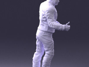 man in charisma pose 0096 3d print ready 3D Print Model