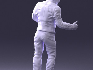 man in charisma pose 0096 3d print ready 3D Print Model
