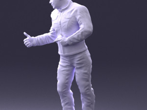 man in charisma pose 0096 3d print ready 3D Print Model