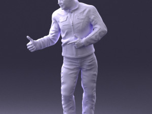 man in charisma pose 0096 3d print ready 3D Print Model