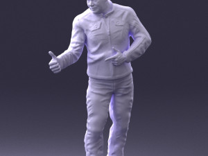man in charisma pose 0096 3d print ready 3D Print Model