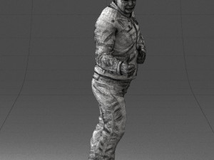 man in charisma pose 0096 3d print ready 3D Print Model