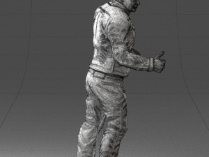 man in charisma pose 0096 3d print ready 3D Print Model