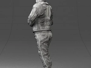 000430 Casual Male Character Thumbs Up Pose 3D Scan 3dp 3D Print Model