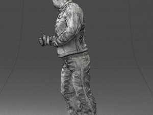 man in charisma pose 0096 3d print ready 3D Print Model