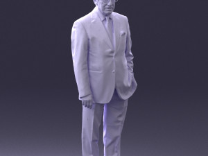 man in glasses 0097 3D Модель
