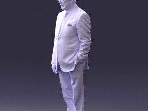man in glasses 0097 3D Модель