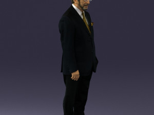 man in glasses 0097 3d print ready 3D Print Model