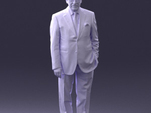 man in glasses 0097 3d print ready 3D Print Model