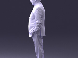 man in glasses 0097 3d print ready 3D Print Model