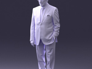 man in glasses 0097 3d print ready 3D Print Model