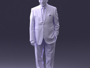 man in glasses 0097 3d print ready 3D Print Model