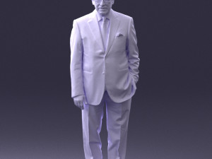 man in glasses 0097 3d print ready 3D Print Model