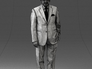 man in glasses 0097 3d print ready 3D Print Model
