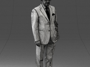 man in glasses 0097 3d print ready 3D Print Model