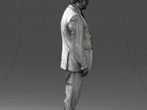man in glasses 0097 3d print ready 3D Print Model