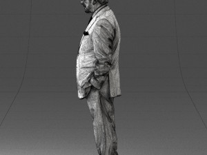 man in glasses 0097 3d print ready 3D Print Model