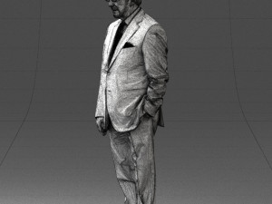 man in glasses 0097 3d print ready 3D Print Model