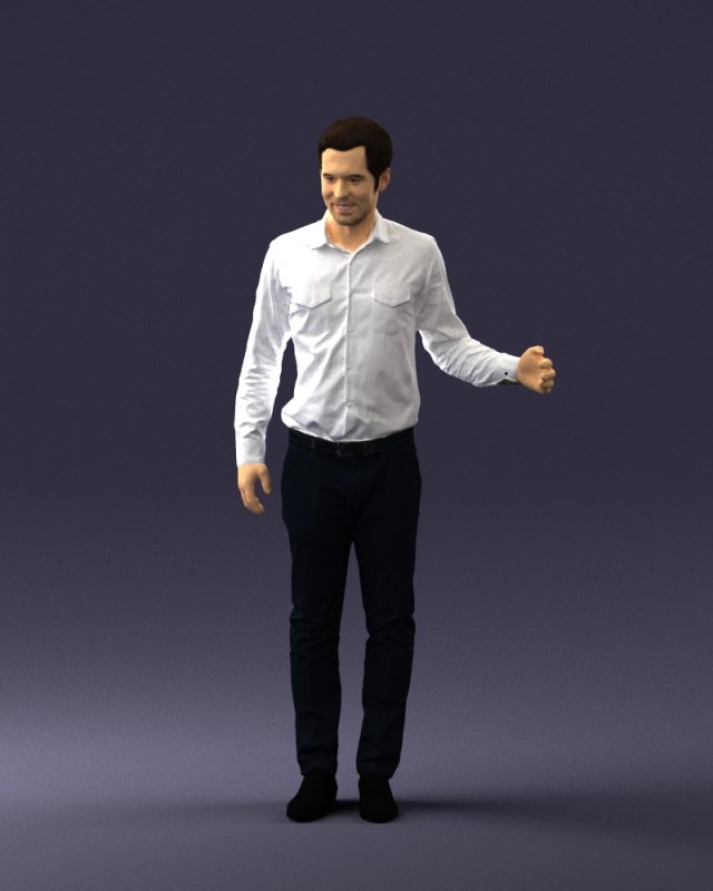 hugging man 0099 3D Model .c4d .max .obj .3ds .fbx .stl .blend 