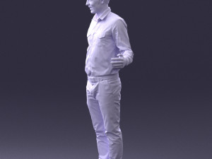 hugging man 0099 3D Model