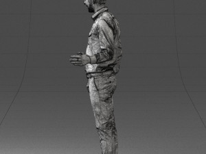 hugging man 0099 3D Model