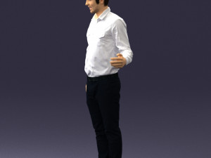 hugging man 0099 3d print ready Modèles 3D en vedette