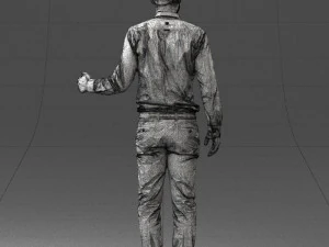 000433 Business Casual Male Character Talking Gesture 3D Scan 3dp 3D Print Model