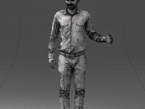 hugging man 0099 3d print ready Modèles 3D en vedette