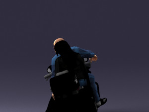 man girl and bike 0094 Modelo 3D