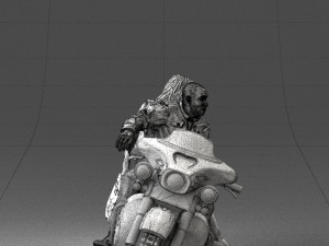 man girl and bike 0094 Modelo 3D