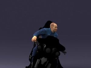 man girl and bike 0094 3d print ready 3D-printmodel