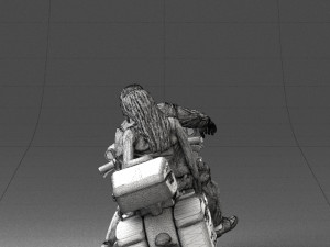 man girl and bike 0094 3d print ready 3D-printmodel