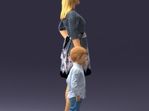 mother and son 0045 3D 模型