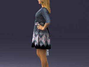 000388 Realistic 3D Scanned Family Set Woman and Child 3D Model