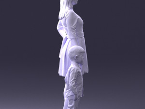 mother and son 0045 3D 模型