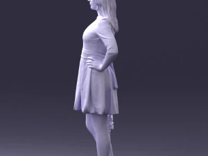 000388 Realistic 3D Scanned Family Set Woman and Child 3D Model