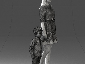 mother and son 0045 3D 模型