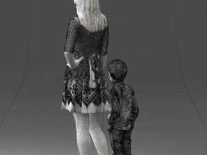 mother and son 0045 3D 模型